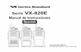Serie VX-820E Manual de instrucciones - tecnitran.es · Serie VX-820E Manual de instrucciones 1 Enhorabuena Tiene en sus manos una valiosa herramienta de comunicación: el transceptor
