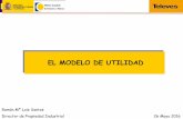 EL MODELO DE UTILIDAD - oepm.es · CONTENIDO DEL DERECHO Y EJERCICIO DE ACCIONES : Articulo 152. ( Ley 11/1886) ... los modelos de utilidad, regirán para éstos las disposiciones