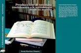 Producción de tesinas - dide.fnd.gob.mxdide.fnd.gob.mx/MaterialesDidacticos/Documents/producciondetesinas… · través de alianzas como la celebrada con el Colegio de Postgraduados.