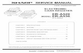 q SERVICE MANUAL - M-S Cash Drawer - POS … ERA520530SMSplit.pdf · q SERVICE MANUAL CONTENTS Parts marked ... SHARP CORPORATION ... TAX SHIFT TAX 1 shift key TAX Manual tax key