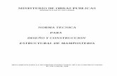 MINISTERIO DE OBRAS PUBLICAS - planospara.com · diseÑo y construccion estructural de mamposteria reglamento para la seguridad estructural de las construcciones el salvador, 1994.