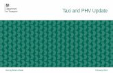 Taxi and PHV Update - local.gov.uk and PHV...  2 Moving Britain Ahead The Taxi and PHV Task and Finish