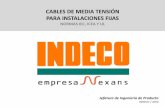 CABLES DE MEDIA TENSIÓN PARA … y medio ambiente/Documents...Normativa PERUANA Normas Cables de Media Tensión para Instalaciones Fijas NTP-IEC 60502-1:2010 CONDUCTORES ELECTRICOS.