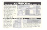 Jumbotex - Stucco Ritestuccorite.com/Jumbotex.pdf · INSTALLING JUMBO TEX@ THIS GUIDE APPLIES TO ALL GRADES OF JUMBO TEX Fortifiber Building Systems Group. provides this guide to