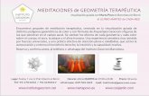 MEDITACIONES de GEOMETRÍA TERAPÉUTICA · Encuentros grupales de meditación terapéutica, centrada en la visualización guiada de distintos polígonos geométricos de color o con
