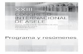 Programa y resúmenes - ASELE / Asociación para la ... · Alonso Aparicio, Irene, Núñez Delgado, María del Pilar y Rienda Polo, José ... La Intercomprensión en el modelo interactivo