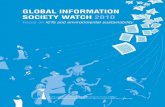 Global InformatIon - GISWatch · Global InformatIon SocIety Watch 2010 investigates the impact that information and communications technologies (ICTs) have on the environment –
