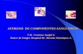 AFERESIS DE COMPONENTES SANGUINEOScmapspublic2.ihmc.us/rid=1377298336401_1092451880_49327... · • Irradiación de hemocomponentes . Plasmaféresis o recambio plasmático Procedimiento