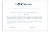 Dr Aude Silve - media.ebea.orgmedia.ebea.org/AudeSilveChiabreraAward.pdf · Isabelle Lagroye Micaela Liberti President Secretary . Title: AudeSilve_Chiabrera Award_mik Author: Micaela