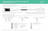 UNIVERSAL START/STOP ADAPTER - Freefly Systemsfreeflysystems.com/app/uploads/2016/10/UniversalStartStop_QSG.pdf · 1. Through the SPEKTRUM port of the MōVI Controller Receiver use