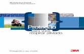 Catálogo Respiradores - 2012 (PDF, 3.8MB) · iniciativas educacionais e conta com um portal ... Com seu formato dobrável e composto por 3 painéis, o respirador 3M Aura se ajusta
