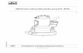 ABS Piranha submersible grinder pump S10 - M125 - … · Installation and Operating Instructions 3 ABS Piranha submersible grinder pump S10 - M125 1 General 1.1 Application areas