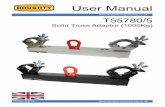 User Manual - lightpower-files.de Truss Adaptor_T55780_Man… · User Manual Version 04/13 www ... 207, 239, 299 & 339mm ctrs. For a ... Whilst every effort has been made to ensure