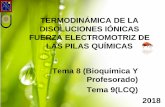 TERMODINÁMICA DE LA DISOLUCIONES IÓNICAS …ecaths1.s3.amazonaws.com/quimicafisicafacena/340864509.TEMA8... · • Para disoluciones de electrolitos se elige el estado tipo ...