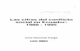 :, Las cifras del conflicto social en Ecuador: 1980 - 1995 · laboral ha sido enmarcada en el periodo democrático entre 1980 y ... Las cifras del conflicto social en Ecuador: 1980-1995
