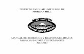 MANUAL DE DERECHOS Y RESPONSABILIDADES PARA LOS PADRES …lospaseos.mhusd.org/wp-content/uploads/2015/05/Rights... · Derechos de los Padres e Hijos con Respecto a la Educación Especial