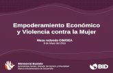 Empoderamiento Económico y Violencia contra la Mujer · Empoderamiento Económico y Violencia contra la Mujer . Monserrat Bustelo . Economista Senior, División de Género y Diversidad