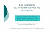 Los Acuerdos Euromediterráneos de asociaciónrua.ua.es/dspace/bitstream/10045/11316/1/RUA_ACUERDOS... · Los Acuerdos Euromediterráneos de asociación Prof. Dr. Francisco José