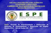 ESCUELA POLITÉCNICA DEL EJÉRCITO …repositorio.espe.edu.ec/bitstream/21000/5097/2/DT-ESPEL-0890.pdf · rendimiento en la salida TP2 (+) y TP3 (-). Verificar que el voltaje este