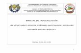 MANUAL DE ORGANIZACIÓN - upom.chapingo.mxupom.chapingo.mx/.../mo_deis_mecanica_agricola.pdf · 1 universidad autÓnoma chapingo unidad de planeaciÓn, organizaciÓn y mÉtodos manual