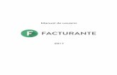 Manual de usuario - Facturante - Factura electrónica ... · Manual de usuario 2017. Facturante 3.0 © 2017 Facturante es un producto de LinkSide S.A, ... Se permiten excedentes de