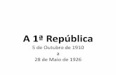 A 1ª República - omundodoe.files.wordpress.com€¦ · República em Portugal na Sala Nobre do Município de Lisboa, ... Postal ilustrado sobre a Proclamação da República ...
