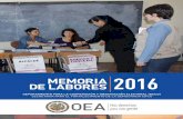 MEMORIA DE LABORES 2016 DEL DEPARTAMENTO PARA LA ... · 30 31 [ 5 ] Memoria de Labores DECO 2016 ... procesos electorales y, así, contribuir a la democracia en las Américas. En