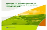 the Machinery Directive 2006/42/EC - FFII · Guide to application of the Machinery Directive 2006/42/EC 2nd Edition – June 2010 2 The Guide is published on the Commission’s Website