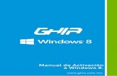 Manual de Activación a Windows 8. - Computadoras … · 2015-01-19 · Manual de Activación a Windows 8. Activación de la Licencia. 1.En la pantalla principal de Windows 8, mover