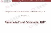 Diplomado Fiscal-Patrimonial 2017 - Colegio de Contadores ... · PDF fileColegio de Contadores Publicos del Norte de Sinaloa ... socio responsable de la práctica de ... Colaboración