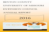 Benton County University of Missouri Extension …extension.missouri.edu/benton/documents/Annual Report/FinalDraft... · Benton County University of Missouri Extension Council ...