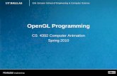OpenGL Programming - utdallas.eduutdallas.edu/~praba/4392/Yin-OpenGL.pdf · FEARLESS engineering OpenGL •Contains a library of over 200 functions •Portable –Implementations