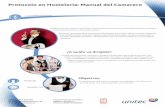 Protocolo en Hosteleria: Manual del Camarerounitecprevencion.es/wp-content/uploads/dipticos/DIPTICO... · 2018-07-12 · Protocolo en Hosteleria: Manual del Camarero El objetivo de