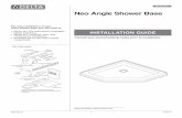 Neo Angle Shower Base - Delta Faucet Rev. B.pdf · Neo Angle Shower Base Limited Warranty All parts and finishes of the Delta ® shower base are warranted to the original consumer
