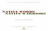 native words native warriors - sitesarchives.si.edusitesarchives.si.edu/exhibitions/exhibits/codetalkers/nativeWords...descubrieron que las palabras de su lengua nativa eran sus armas