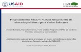 Financiamiento REDD+: Nuevos Mecanismos de …€¦ · desarrollo de proyecto de decisión FVA • En negociación desde el 2011 • Marco para supervisar la transferencia de unidades