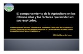El comportamiento de la Agricultura en los - …innovaven.org/quepasa/agropol48.pdf · organismo para establecer un marco legal que regule la manipulación, producción y usode los