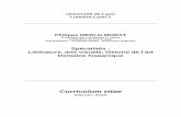 Curriculum vitae - narrativaplus.orgnarrativaplus.org/pdf/MERLO_Philippe.pdf · Bernardo Atxaga, El hijo del acordeonista, Madrid, Alfaguara, Santillana Ediciones Generales, 2004,