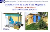 Construcción de Baño Seco Mejorado Cámaras de … BS ladrillo act.pdf · cemento (esquema en la próxima pagina). Cuando se fabrica en otro lugar (foto 10) se debe asegurar que