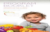 PROGRAM BOOKLET - in.gov · PROGRAM BOOKLET INFORMATION FOR CLIENTS. WIC is a nutrition program that provides nutrition and health education, breastfeeding support, healthy food and