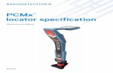 PCMx locator specification - Radiodetection .PCMxâ„¢ locator specification Pipeline Current Mapper