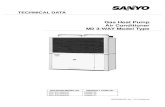 Gas Heat Pump M2 3-WAY Model Type. Sanyo/1. VRF Manuals/2... · TECHNICAL DATA Gas Heat Pump Air Conditioner M2 3-WAY Model Type REFERENCE No. TD7110004-00 OUTDOOR MODEL No. PRODUCT