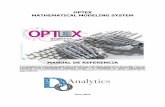 OPTEX MATHEMATICAL MODELING SYSTEM · de este proceso de difusiÓn de los servicios y de los productos que ofrece do analytics serÁ mantenida en forma estrictamente confidencial