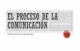 Taller de Lectura y Redacción I - Bachillerato UVM - … · conforman el proceso de la comunicación, las barreras de la comunicación y la intención comunicativa. Actividades: