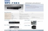 HPC-7483 - Advantechadvdownload.advantech.com/productfile/PIS/HPC-7483/Product... · HPC-7483 4U Rackmount / Tower Chassis for EATX/ATX/MicroATX Motherboard Supports EATX/ATX/MicroATX