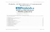 Pololu AVR Library Command Reference · 1.Introduction This document describes the PololuAVRC/C++Library, a programming library designed for use with Pololu products ...
