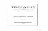 Telepathy, Its Theory, Facts and Proof Walker Atkinson... · telepathy its theory, facts and proof by william walker atkinson ,., chicago: new thought publishing co., 1810 o;g,tlzed
