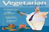 Vegetarian Starter Kit filePCRM 3 If you are making the switch to a vegetarian diet for its health beneﬁts, you’ll be pleased to ﬁnd that there is a wonderful addition-