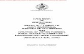 GOVERNMENT OF ORISSA - Finance Departmentfinance.odisha.gov.in/Handbook of Instruction - WEB.pdf · government of orissa hand book of instruction for speedy settlement of audit objections,