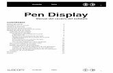 Pen Display Manual del usuario del software - wacom.eu · Debe calibrar la tableta del pen display para alinear la posición del cursor de la pantalla con la posición del lápiz